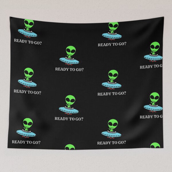 Item preview, Ready to go? Alien with spaceship designed and sold by StarlightTales.