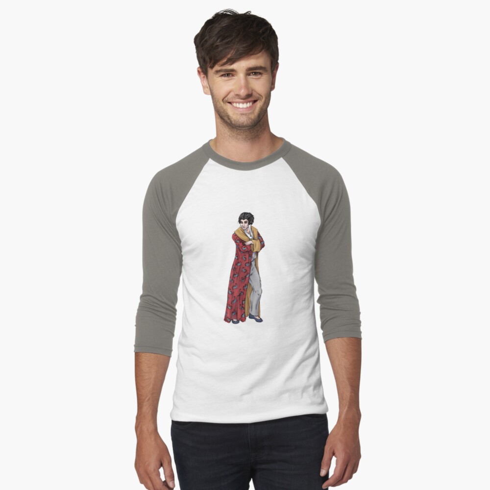 Lord William Rathmell - Regency Fashion Illustration Baseball ¾ Sleeve T-Shirt
