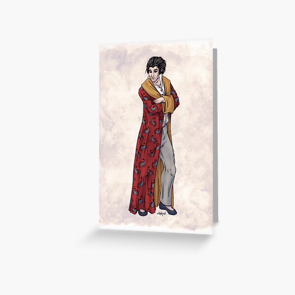 Lord William Rathmell - Regency Fashion Illustration Greeting Card