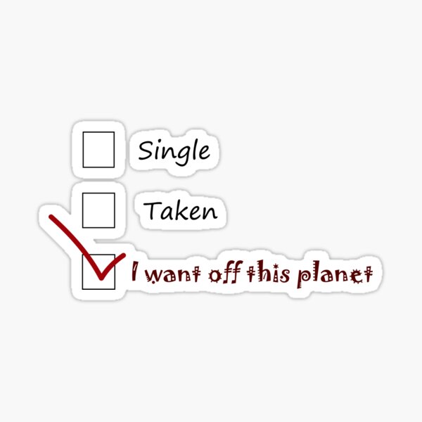 Off planet Sticker