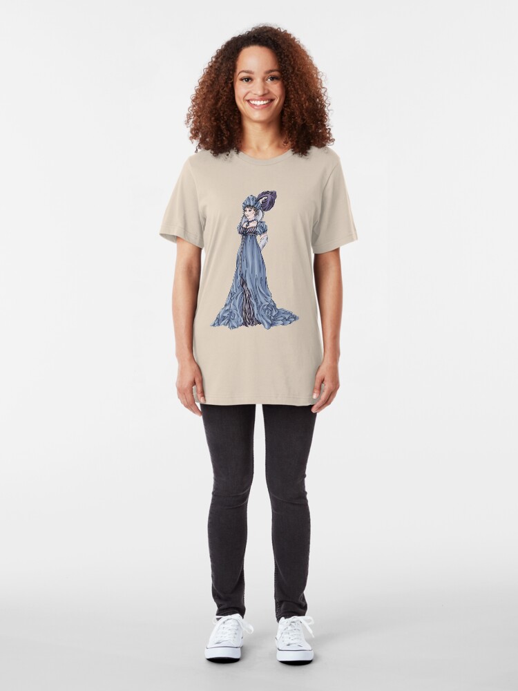 Alternate view of The Dowager Marchioness of Lavington - Regency Fashion Illustration Slim Fit T-Shirt