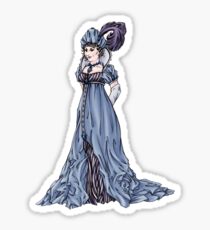 The Dowager Marchioness of Lavington - Regency Fashion Illustration Sticker