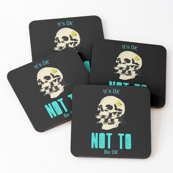 Item preview, Its OK To Not Be OK Skull designed and sold by beachchic.