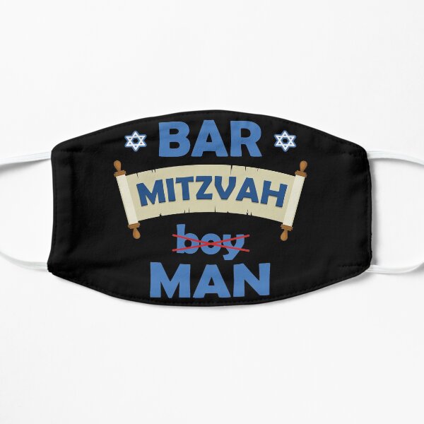 Funny Jewish Star Of David Scroll Bar Mitzvah Boy product Flat Mask