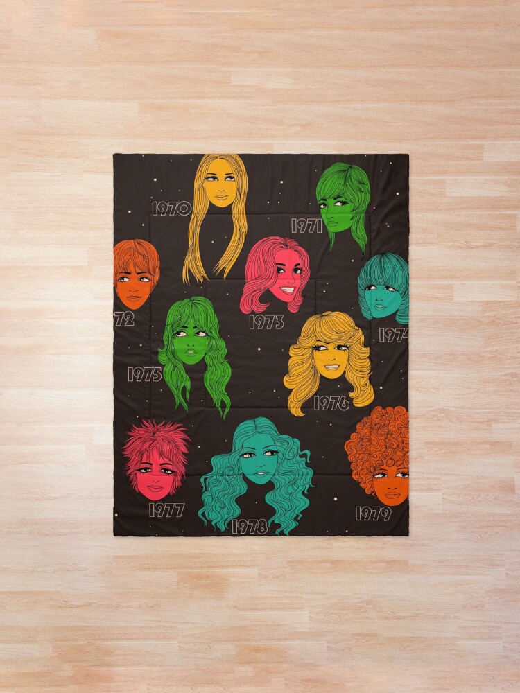 Alternate view of 1970s hairstyles Comforter