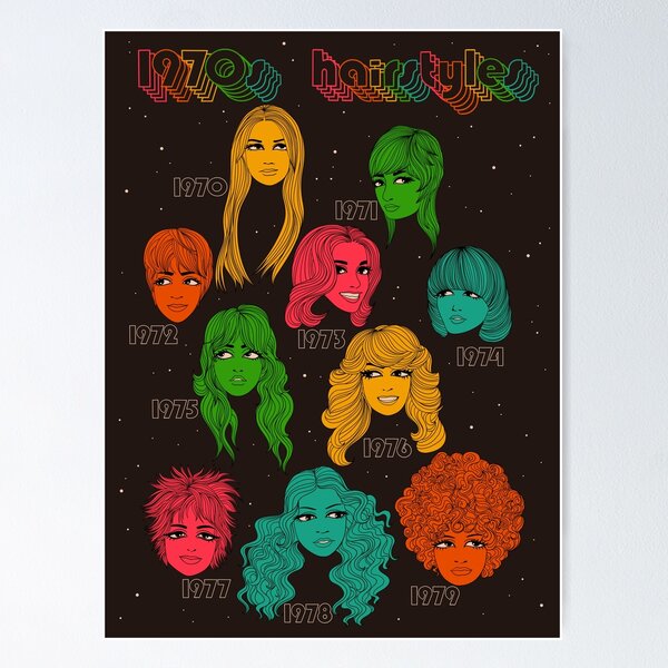 1970s hairstyles Poster