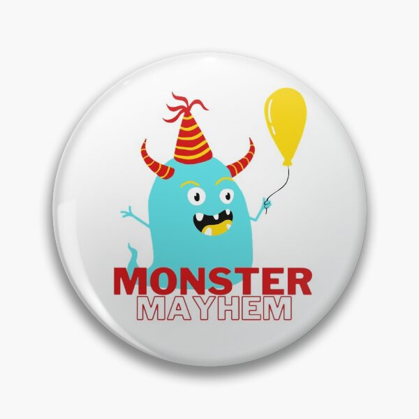Item preview, Light blue happy animated monster- Monster Mayhem designed and sold by priyankajustine.