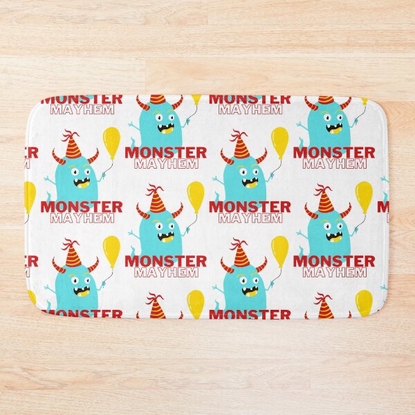 Item preview, Light blue happy animated monster- Monster Mayhem designed and sold by priyankajustine.