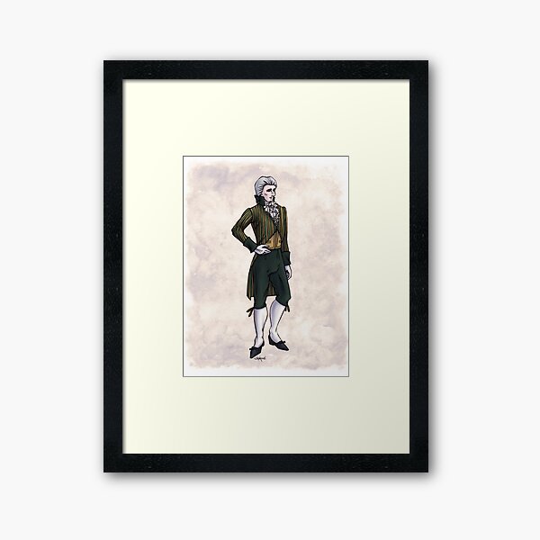 The Earl of Mooresholm - Regency Fashion Illustration Framed Art Print