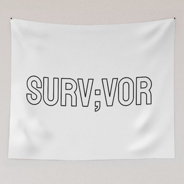 Item preview, Survivor - semicolon - your story is not over designed and sold by Inspirationmotivation.