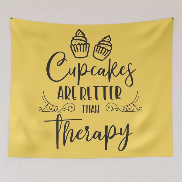 Item preview, Cupcakes are better than therapy designed and sold by Delicarte.