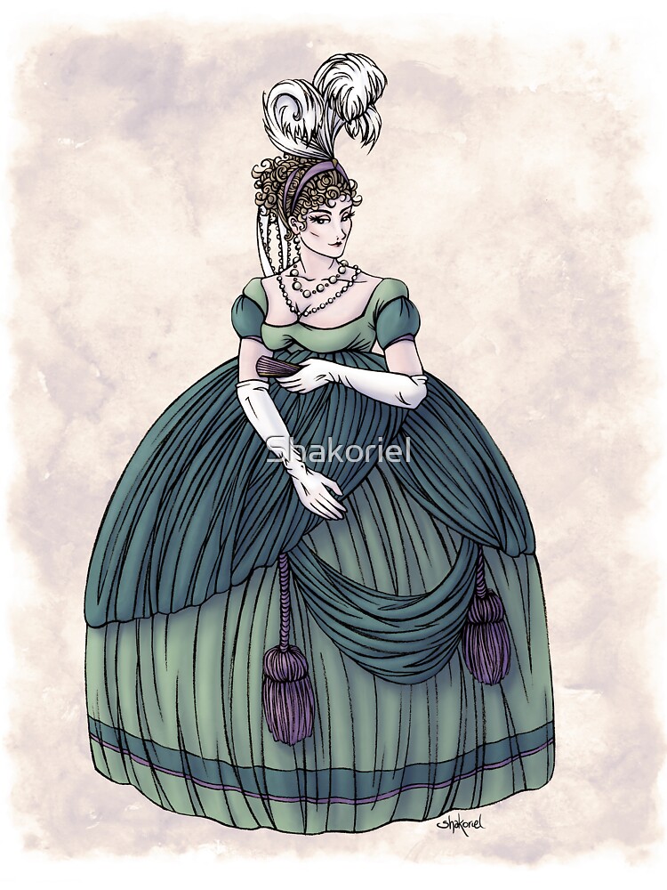 Viscountess Garvestone - Regency Fashion Illustration by Shakoriel