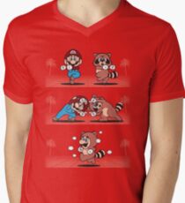 Tanooki Fusion Men's V-Neck T-Shirt