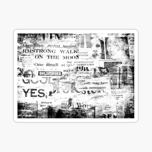 Item preview, Armstrong walk on the moon newsprint designed and sold by Lisa Johnson.