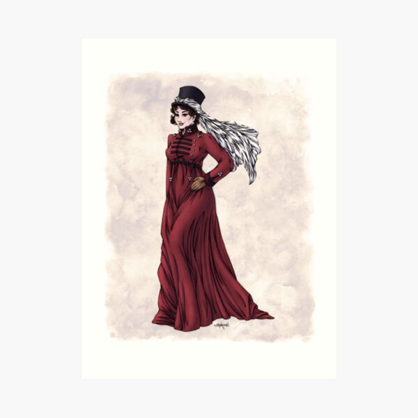 Miss Valeria Fulbourn - Regency Fashion Illustration Art Print