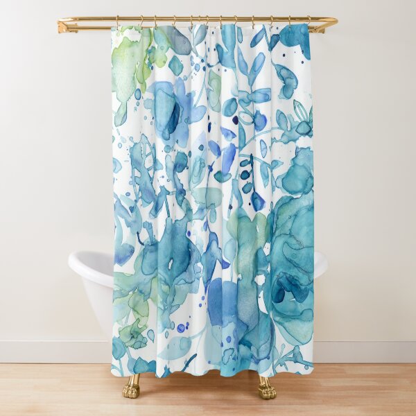 Item preview, Good vibes turquoise floral watercolor   designed and sold by Sue Zipkin.