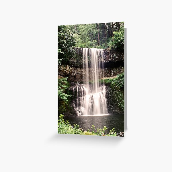 Oregon Waterfall Greeting Card