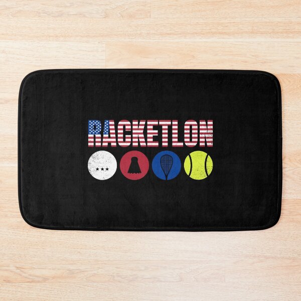 Item preview, USA Racketlon - Table Tennis Badminton Squash Tennis Sport American Flag designed and sold by bonmotto.