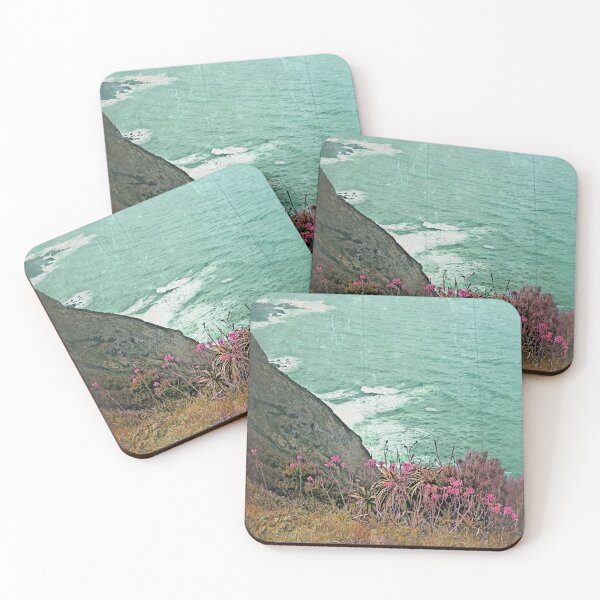 Item preview, Rocky Beach with Flowers Photograph designed and sold by ravenmandyshop.