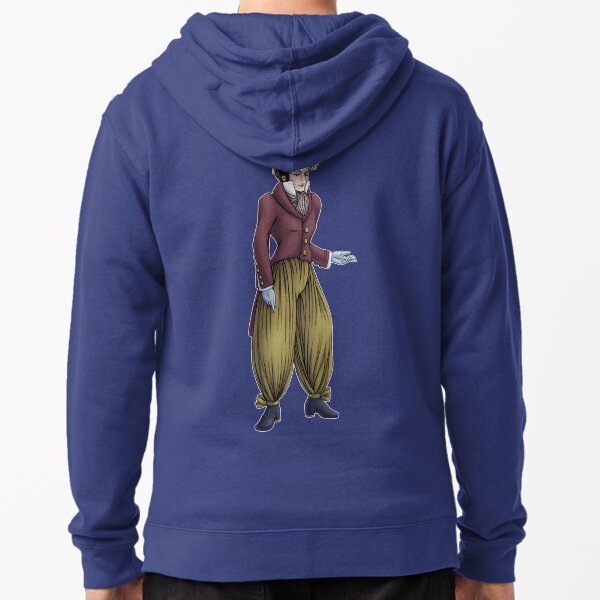 Mr Postumus Enderby - Regency Fashion Illustration Zipped Hoodie