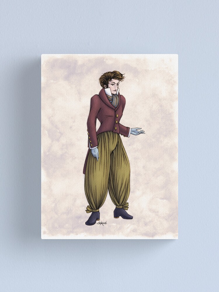 Alternate view of Mr Postumus Enderby - Regency Fashion Illustration Canvas Print