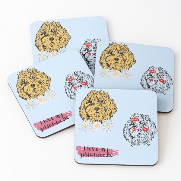 Item preview, Goldendoodle stickerpack designed and sold by NinaBetterNot.