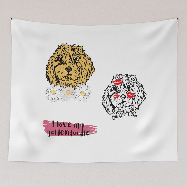 Item preview, Goldendoodle stickerpack designed and sold by NinaBetterNot.