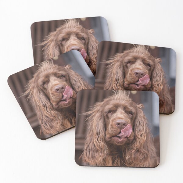 Item preview, Sussex Spaniel with Tongue Out designed and sold by SMiddlebrook.