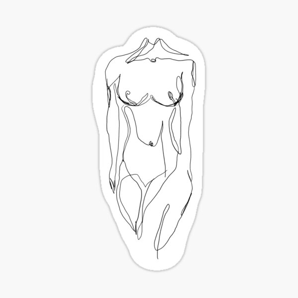 Sexy Girl,Naked Girls,Naked Women,Nude Stickers,hot Girl,Naked Women  Sticker,Naked Pinup,Uncensored Stickers,E523 (3x3, White)