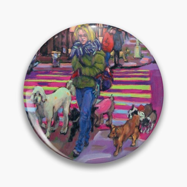 Item preview, Dog Walker Out for a Stroll designed and sold by ChandlerArt.