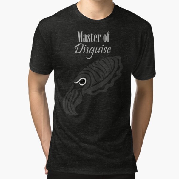 Master of Disguise - Tribalish Cuttlefish (for dark-colored items) Tri-blend T-Shirt