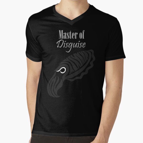 Master of Disguise - Tribalish Cuttlefish (for dark-colored items) V-Neck T-Shirt