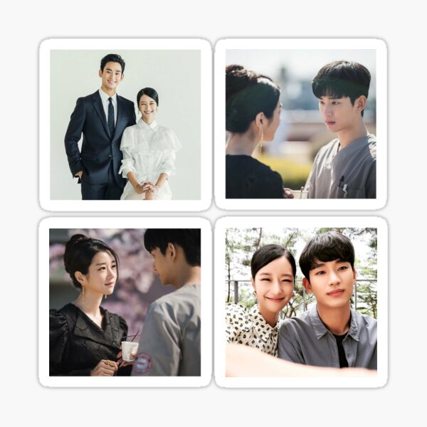 It´s okay to not be okay - Gang tae and Mun young pictures 사이코지만 괜찮아 Sticker