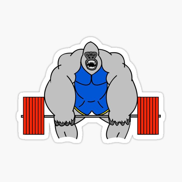 Gorilla Mode Gym Beast Workout Weights Lifting Power - Gift Stickers sold  by Benedikta Meaningless, SKU 39730389