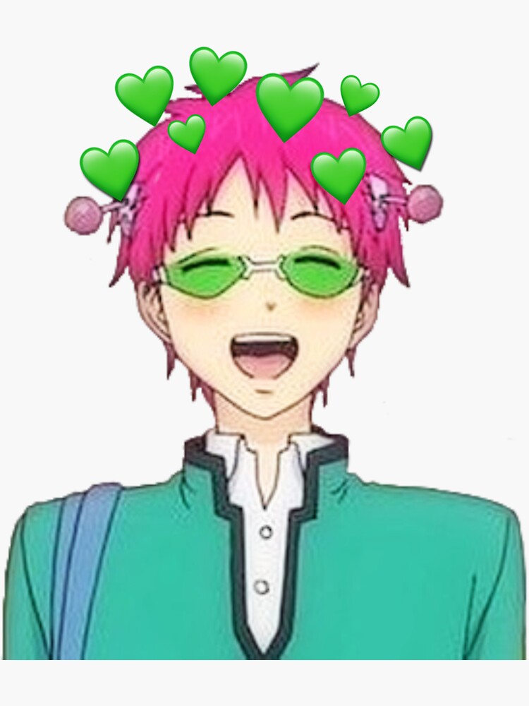 "Saiki K hearts" Sticker by vpstickers | Redbubble