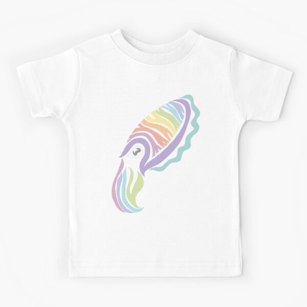 Deep-sea Pastel - Tribalish Cuttlefish Kids T-Shirt