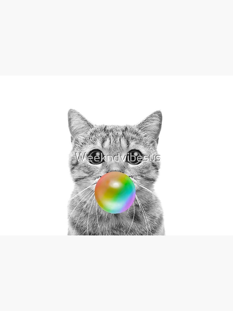 Rainbow Bubble Cat by Weekndvibesus