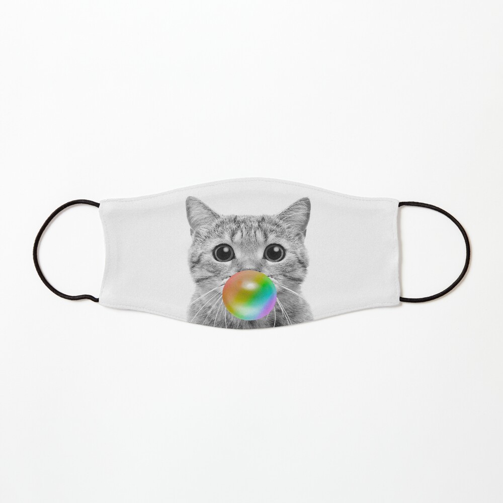 Rainbow Bubble Cat Mask