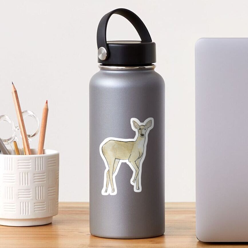 Doe a Dear Friend Illustration in Watercolor Sticker
