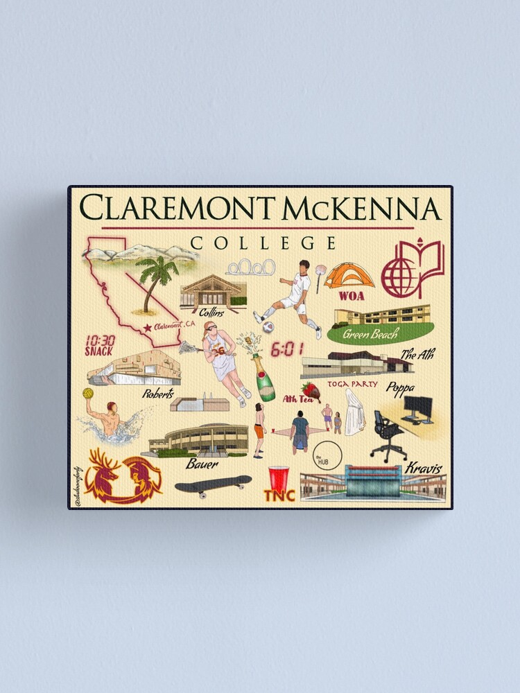 Claremont Mckenna College Wall Art Home Decor Stickers Canvas Print By Studiooneforty Redbubble