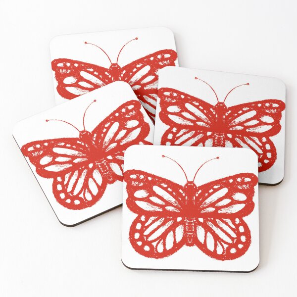 Item preview, Charchoal Butterfly - Red designed and sold by Sandrita Fernando.