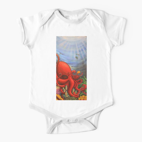 Octopus Garden Short Sleeve Baby One-Piece