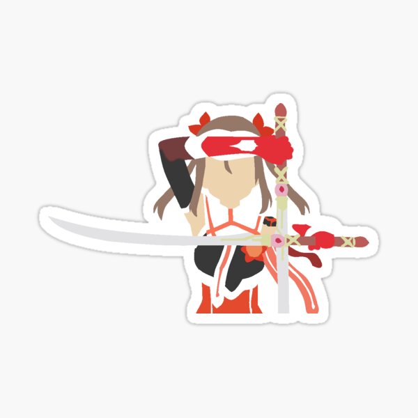 Yuuki Yuuna is a Hero wa Yuusha de Aru Anime JDM Car Decal Sticker 001  Anime Stickery Online