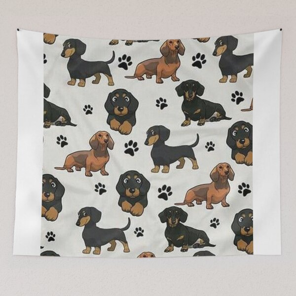 Item preview, Dachshund Dog cartoons cute designed and sold by Coolstuff4you71.