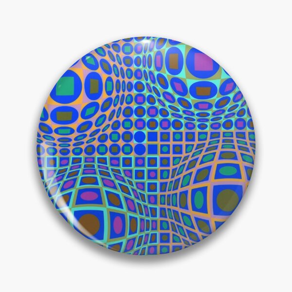 Op Art. Victor #Vasarely, was a Hungarian-French #artist, who is widely accepted as a #grandfather and leader of the #OpArt movement Pin