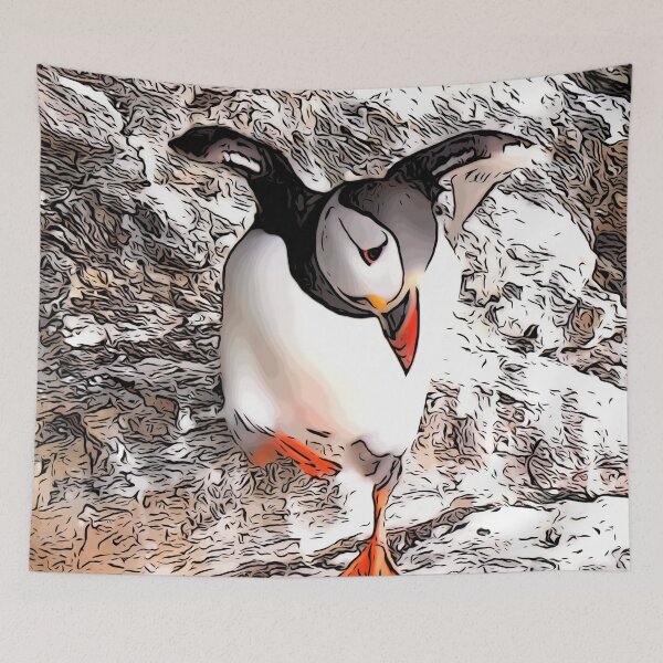 Item preview, Dancing puffin designed and sold by Alan Mackinnon.