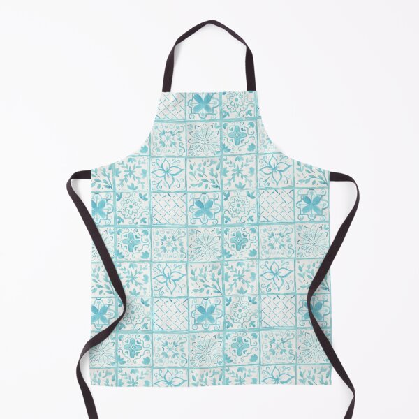 Item preview, Light Blue Watercolor Painted Tiles designed and sold by watercolornikki.