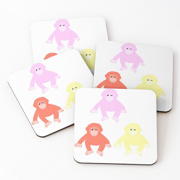 Item preview, monkey warm colours designed and sold by Maryanne Purcell.