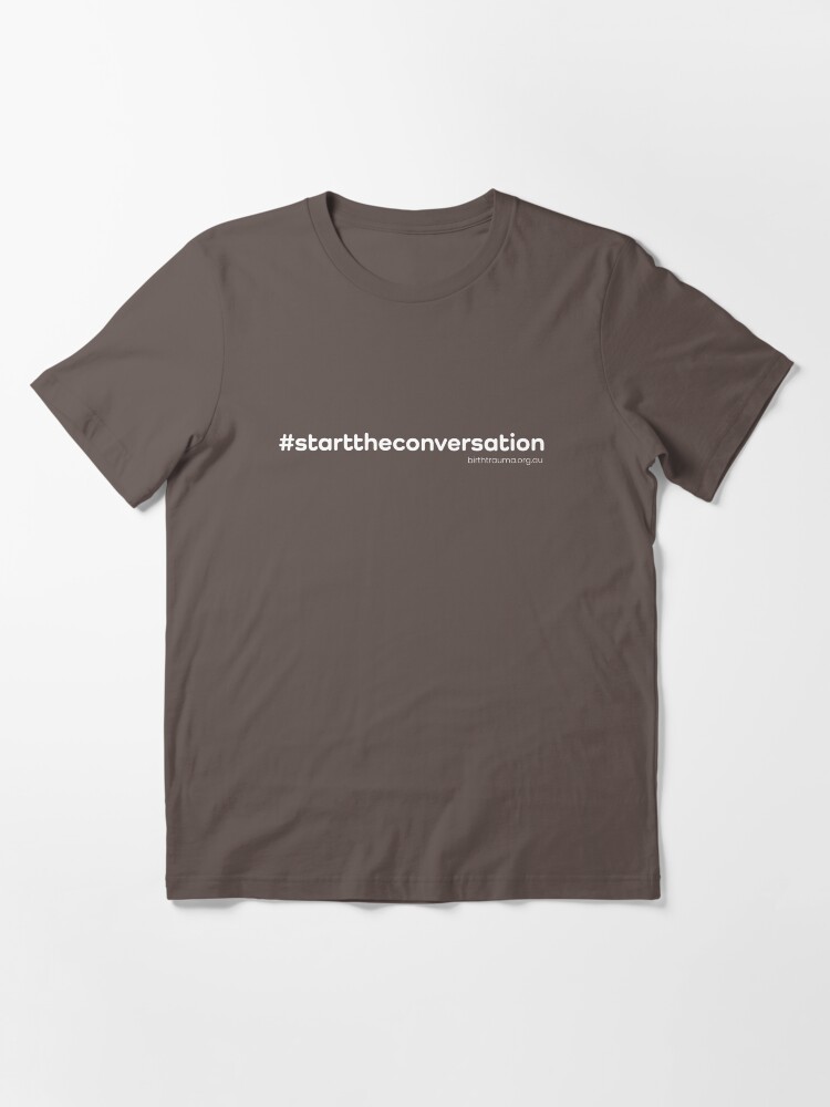 Alternate view of The ABTA - Start the Conversation - White Essential T-Shirt
