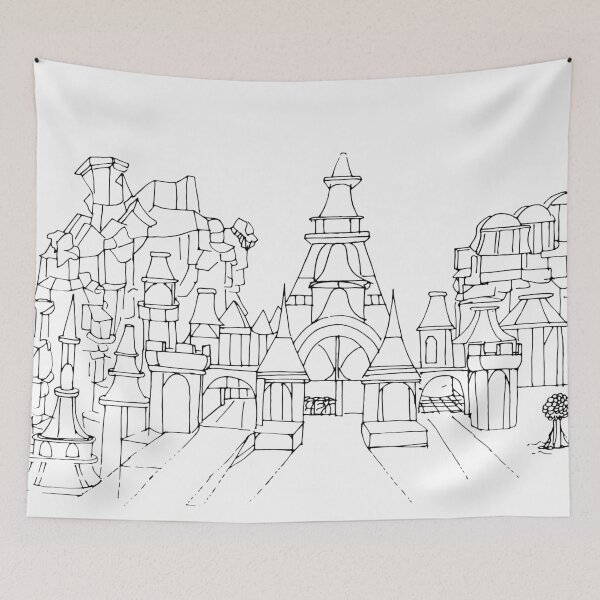 Item preview, Theme Park Skyline in Florida, TeresaTown at Redbubble,  August 9, 2020 designed and sold by Mark Stansberry.